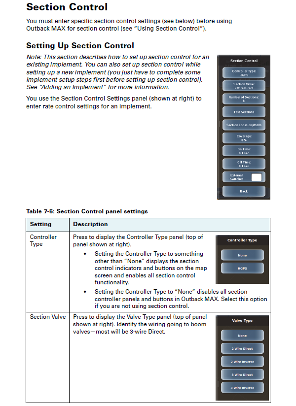 How do I use Section Control on the MAX? – Outback Guidance